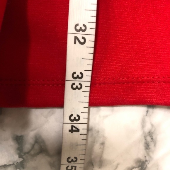 BCX Red Black Sleeveless Belted Dress Size S NWT - Picture 5 of 5